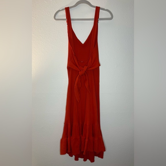 Free People Into You Maxi Dress | Size M | Boho Ruffle Hem V-Neck - Picture 6 of 9